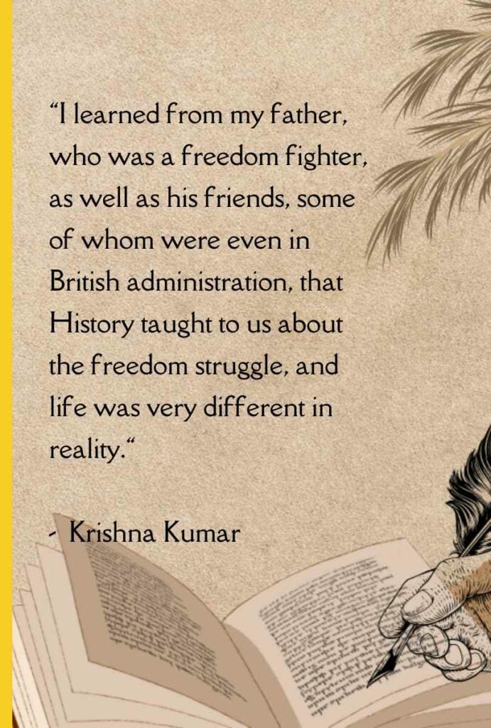Author Interview - Krishna Kumar quote